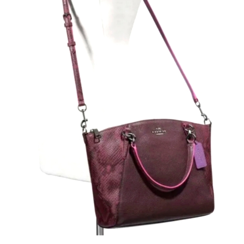 Coach Small Kelsey Natural Pebble Satchel